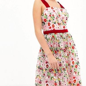 NWT Chi Chi London Embroidered Floral Dress